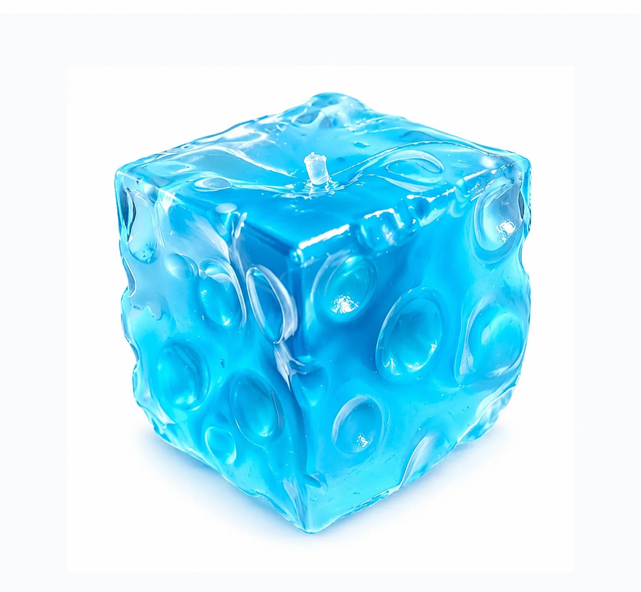 Blue Cheese Block Vaseline Squishy – 2 Inch Ultra-Soft Fidget Toy