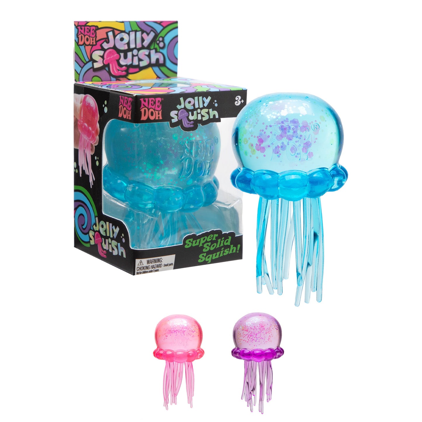 NeeDoh Jelly Squish – Sparkly Sensory Fidget Toy