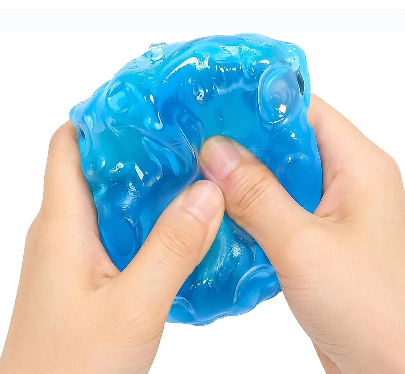 Blue Cheese Block Vaseline Squishy – 2 Inch Ultra-Soft Fidget Toy