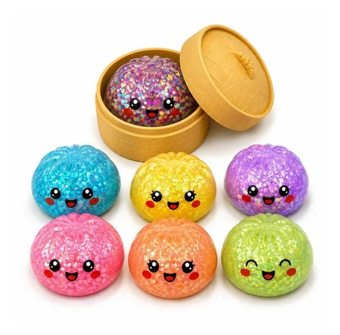Glitter Dumpling Squishy – Mystery Sensory Toy