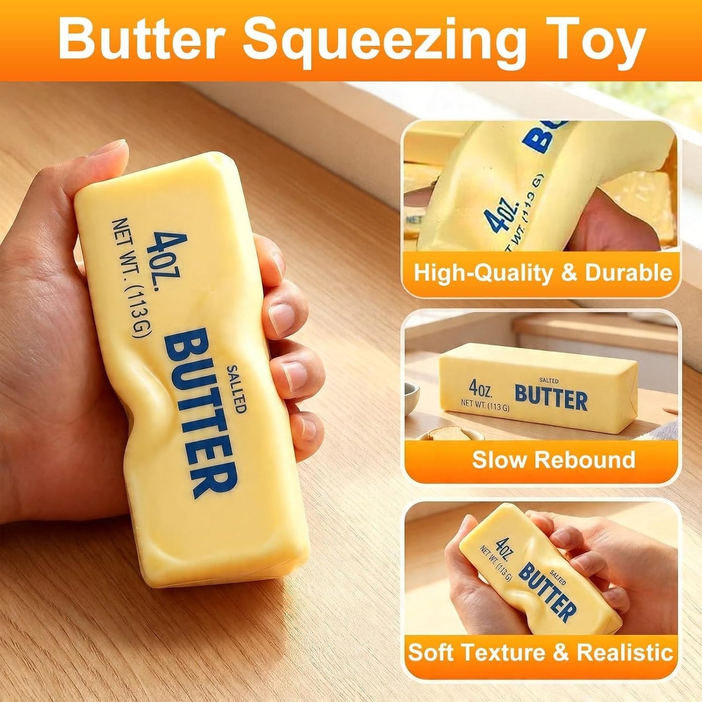 Butter Squishy – Ultra-Soft Sensory Fidget Toy