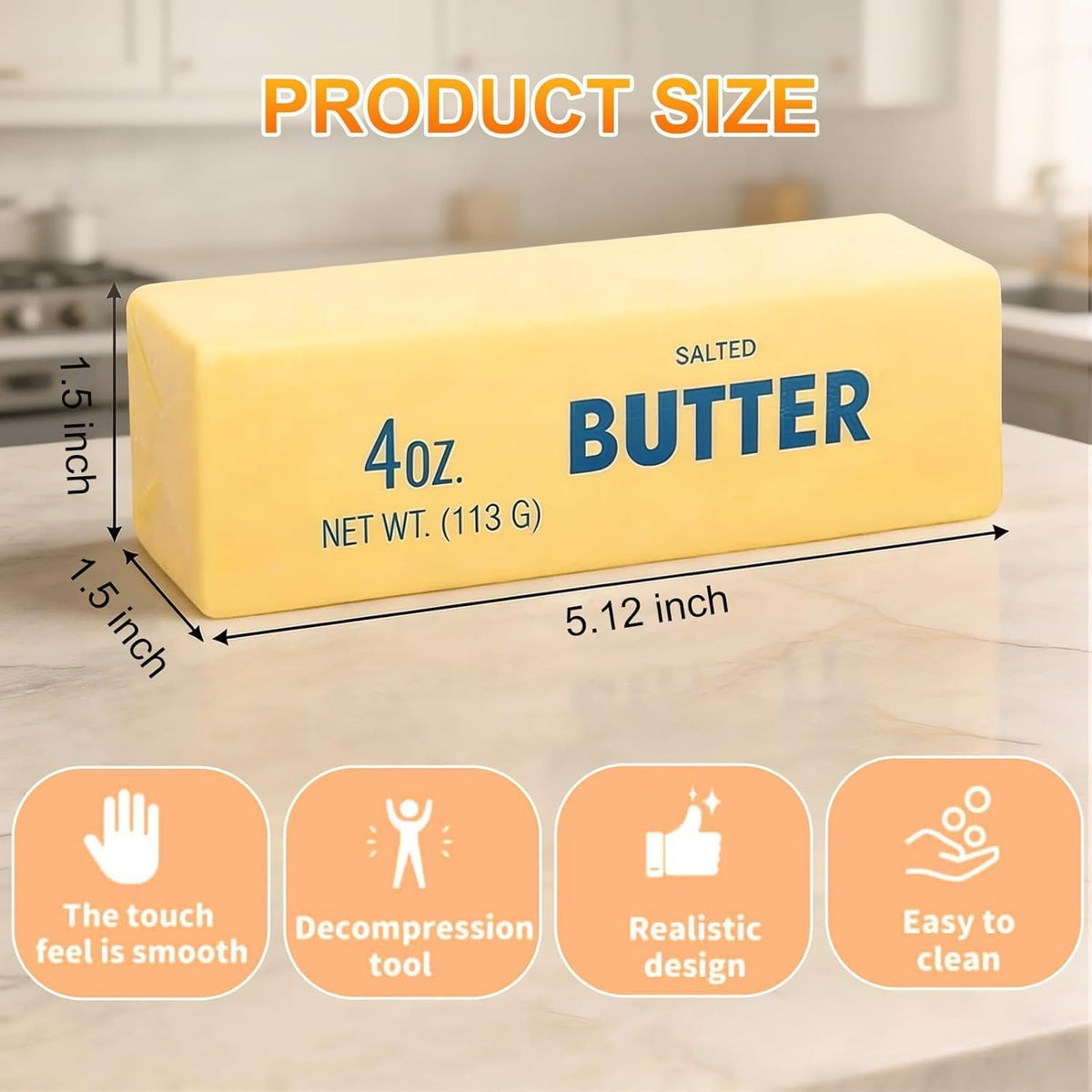 Butter Squishy – Ultra-Soft Sensory Fidget Toy